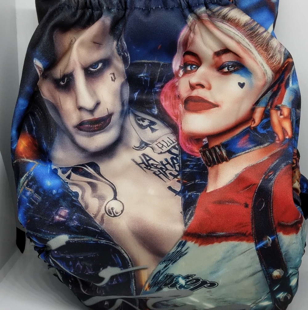 Harley Quinn/joker cloth diaper